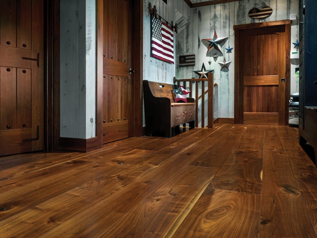 Walnut, Natural Character, Natural Finish - Americana room