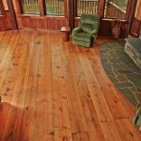 Live Sawn White Oak, Footworn, Natural Finish – living room