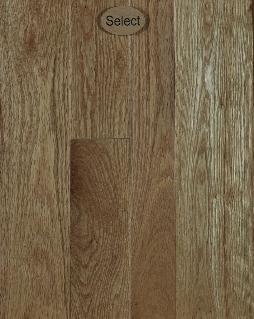 Red Oak, Hand Select, Natural Finish