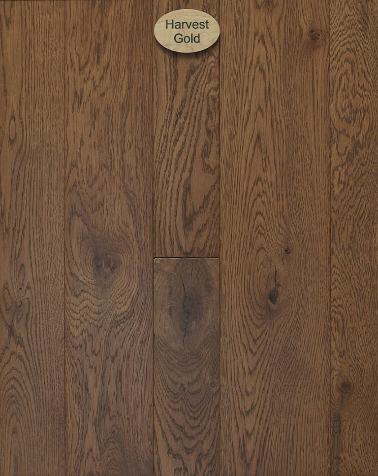 White Oak, Natural Character, Harvest Gold Stain