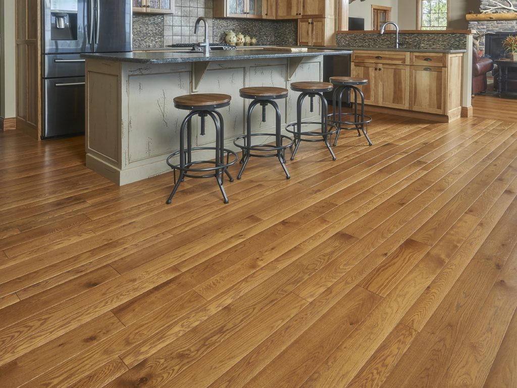 White Oak, Natural Character, New England Walnut Stain