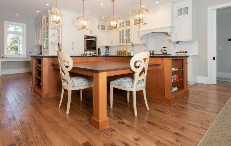 Hard Maple, Natural Character, Hand Scraped, Antique Mahogany Stain - kitchen