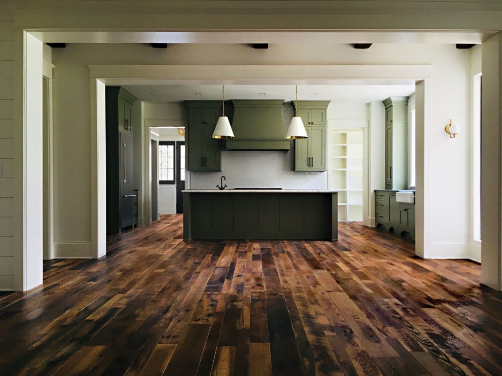 Reclaimed Oak, Natural Face, Custom Natural Finish - kitchen