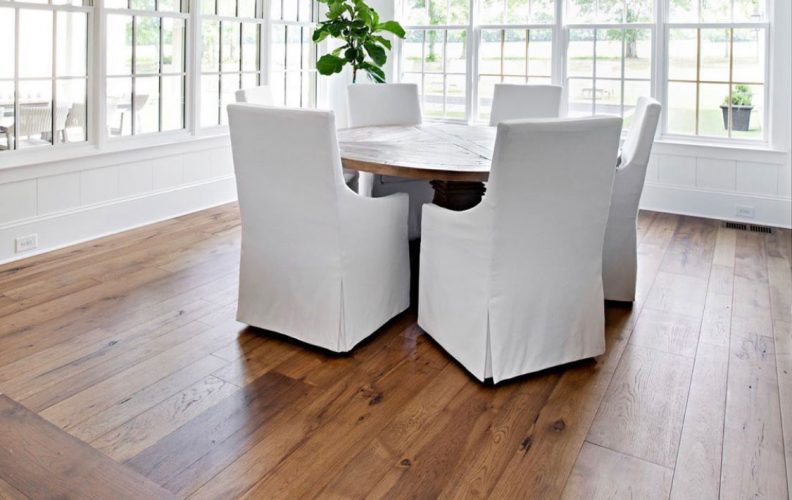Hickory, Natural Character, Lakeview Cove Stain - dining room