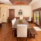 Walnut, Natural Character, Natural Finish Barrel Ceiling - dining area