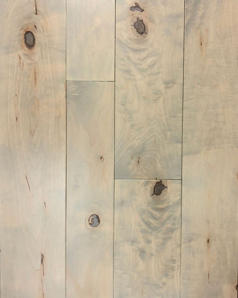 example of hard maple custom stain panel