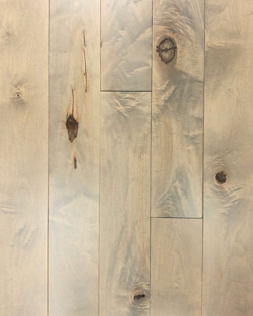 example of hard maple custom stain panel